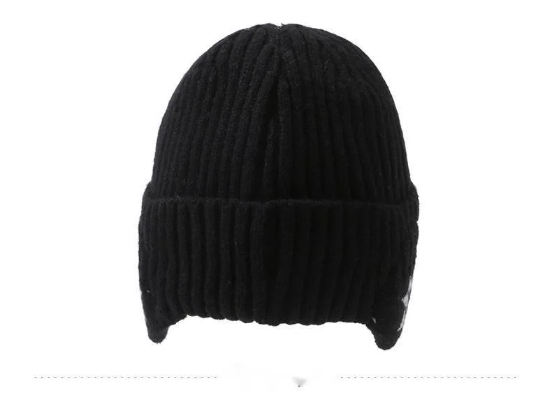 Neue heiße verkaufende Winter-heiße Art-warme gestrickte Wollmütze-Männerplüsch-verdickte Gehörschutz-Hut-Kinderkoreanische Version des großen Stirnband-Mode_voghion.com