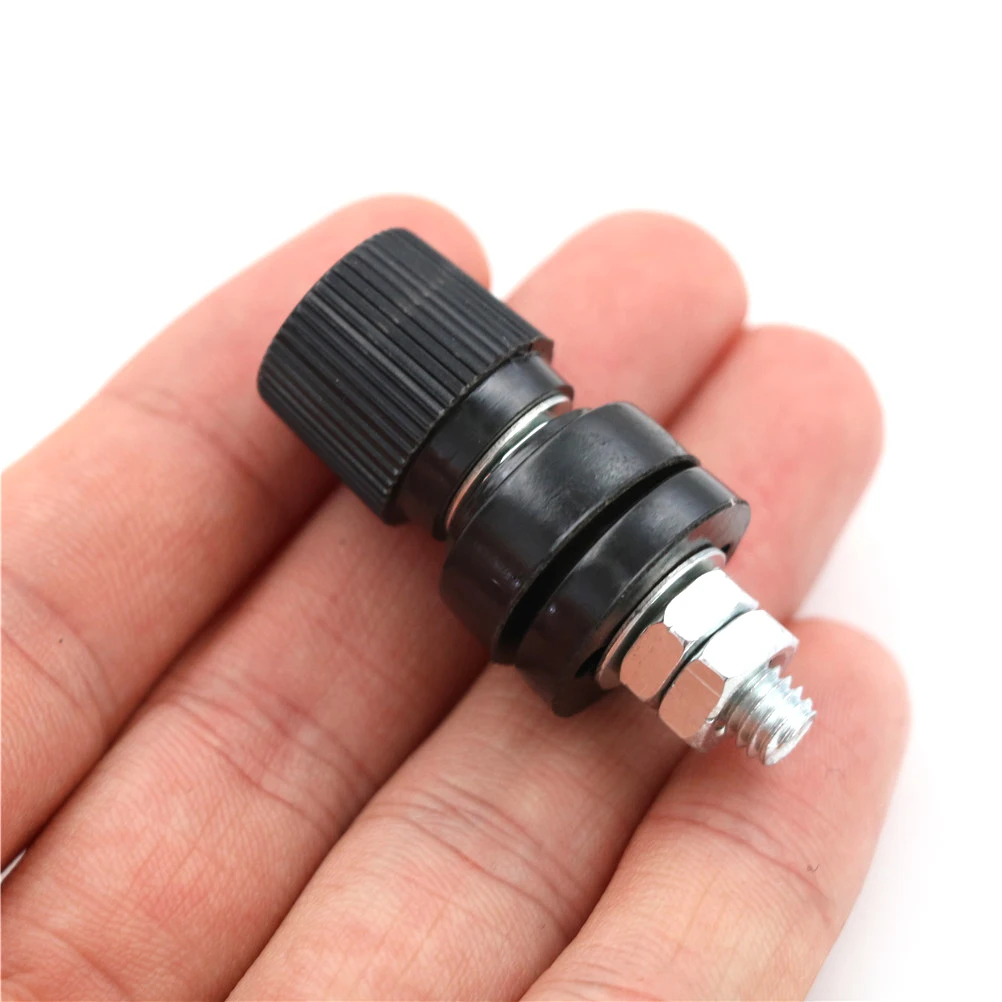 4pcs Terminals Binding Post Terminal 6mm Screw M6 Power Supply (2 Red + 2 Black) electrical terminals
