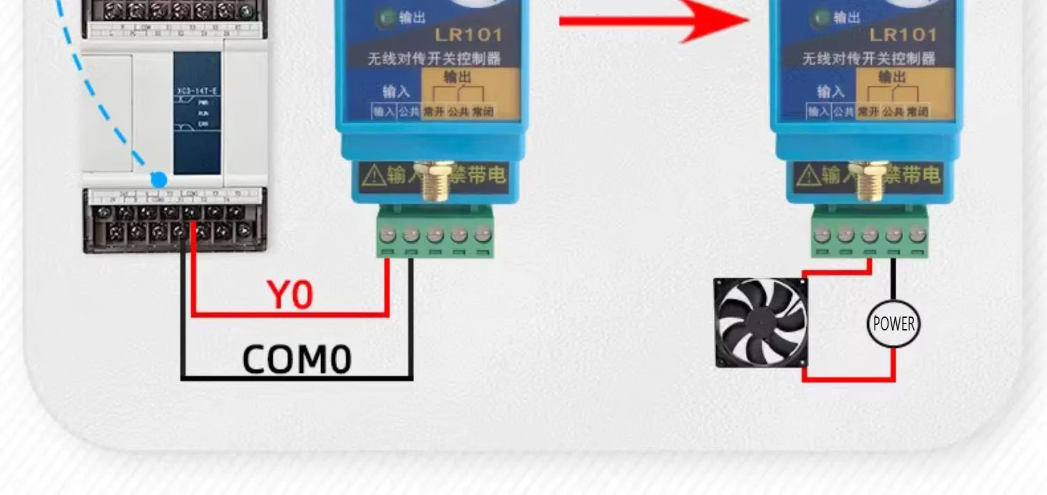 LR101 Switch Quantity Wireless Transmission Module Remote Control Relay Output W