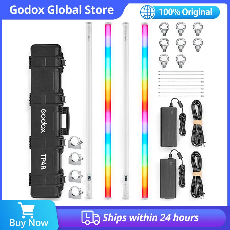 Godox-지식 TP2R TP4R RGBWW 픽셀 RGB LED 튜브 라이트 2000K-10000K, 사진 스튜디오 비디오 촬영 vlog용 필 라이트 램프