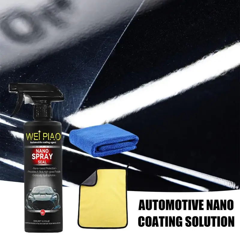 

Ceramic Car Coating Quick Hydrophobic Liquid Polymer With Microfiber Towel Car Spray Coating Agent Ceramic Coating Car Coating