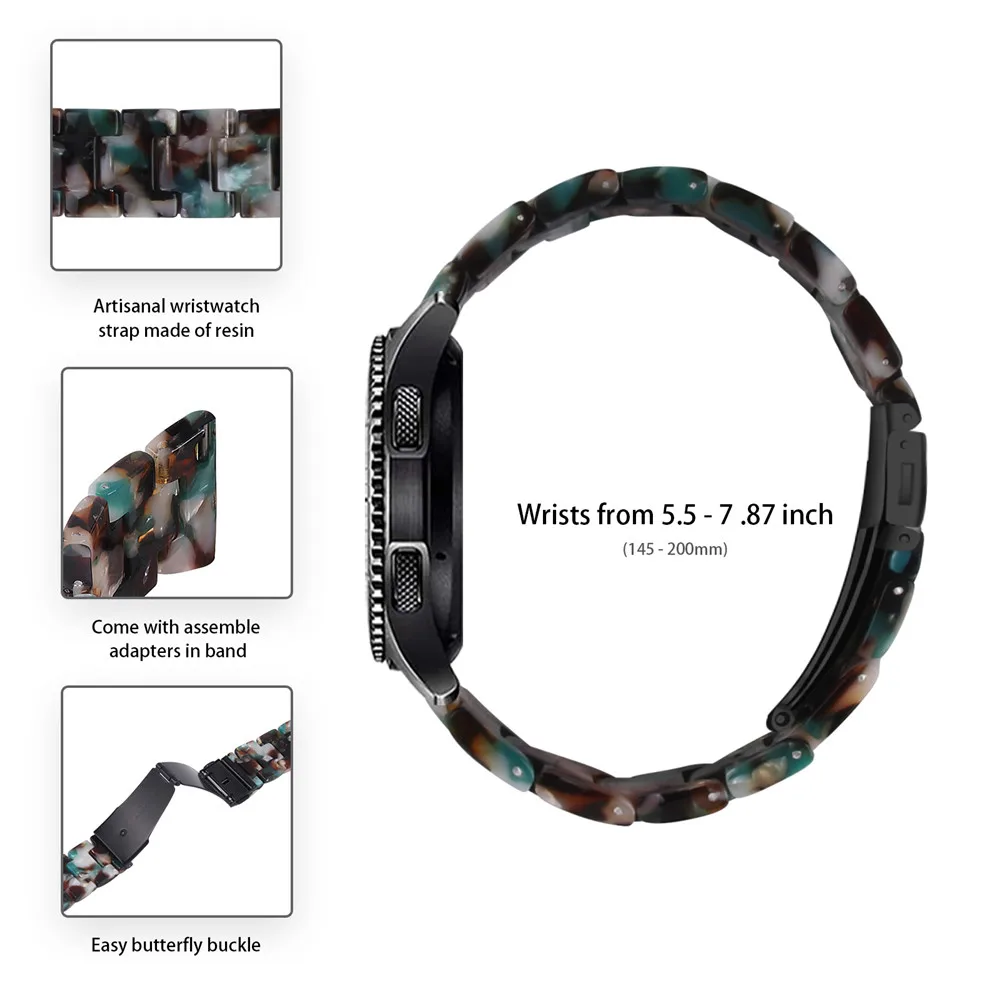 Huami Amazfit GTS 2 3 4 2e 2mini 팔찌 손목 스트랩 루프 용 20mm 수지 시계 밴드 Amazfit Bip S U Lite GTR 42mm