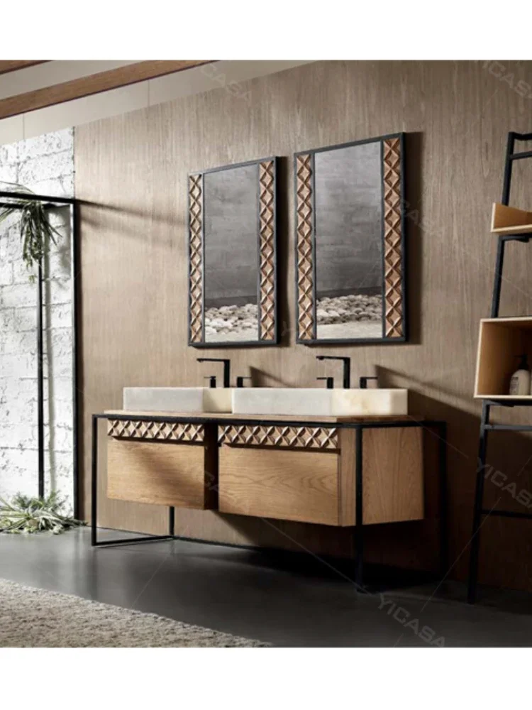 bathroom vanity cabinet with basin