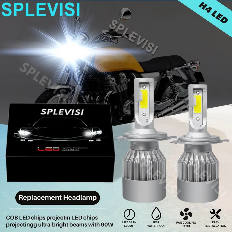 

Plug And Play Upgrades High Low Beam H4 9000LM 12V-24V For Honda Motorcycle 2003 VT600CD A - SHADOW VLX DELUXE LED Headlight