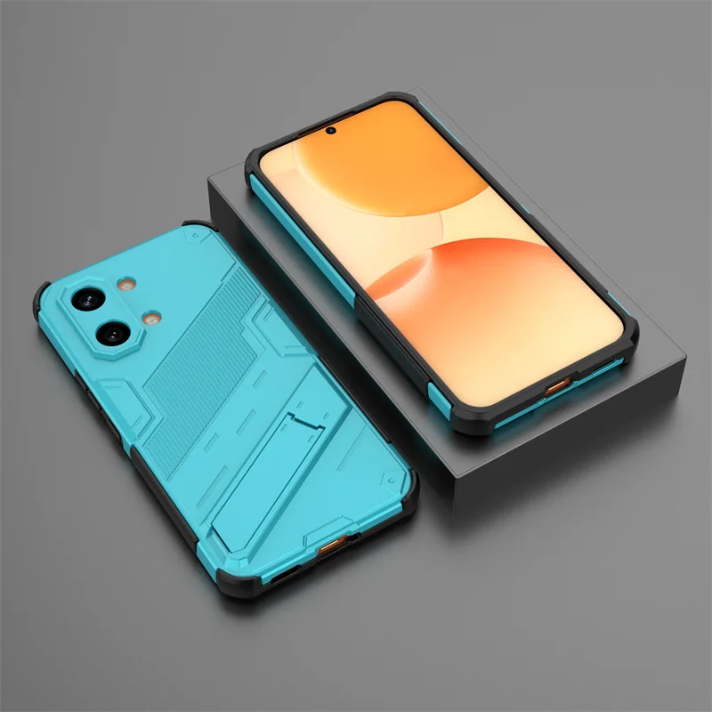 Armor Shockproof Phone Case with Magnetic Holder Stand and Back Cover