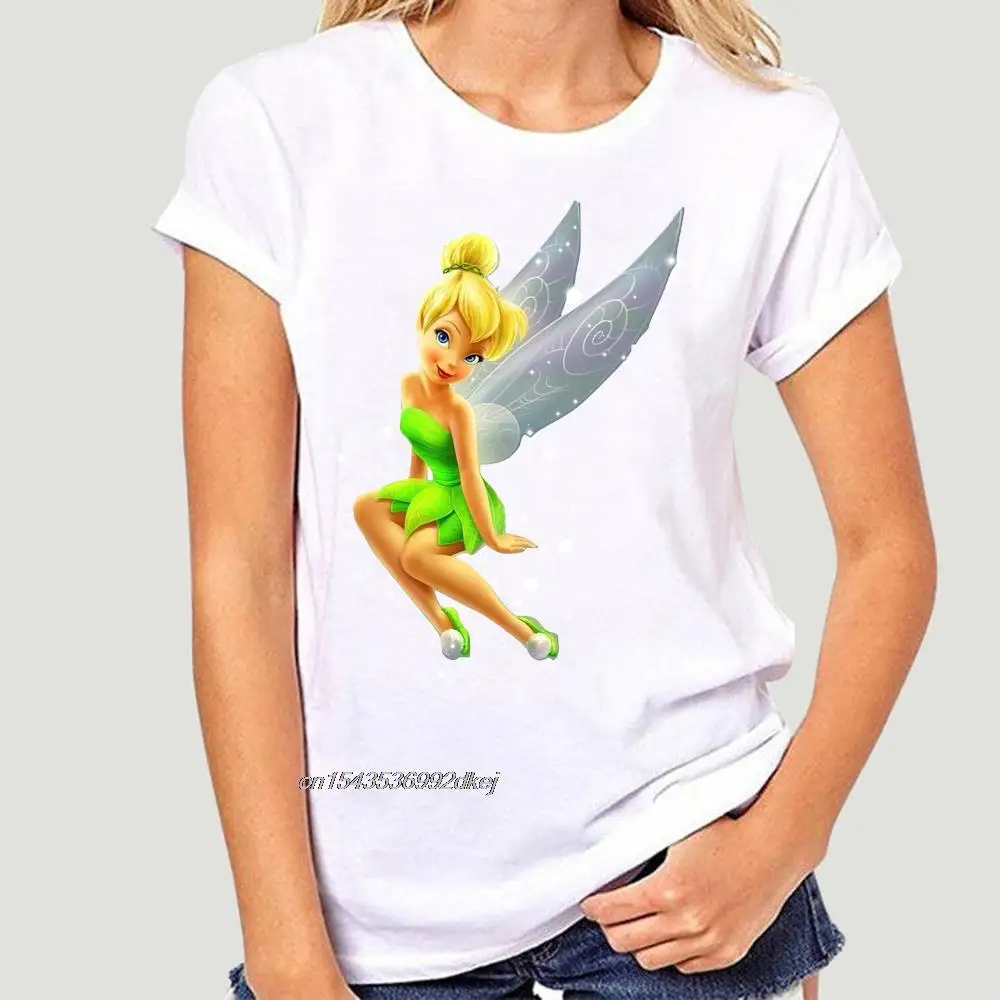 Maglietta Da Uomo Tinkerbell Maglietta Nera Magliette T-Shirt Da Donna 1362D