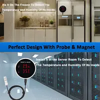 Tuya WiFi Temperature Humidity Senor External Probe 3M With LCD Screen Remote Alarm Indoor Thermometer Hygrometer Smart Life APP - Image 2