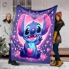 1PC Custom Name Pokémon Disney Stitch Printed Blanket, All-Season Multi-Use for Nap, Camping, Travel, Car ,sofa Machine Washable 5