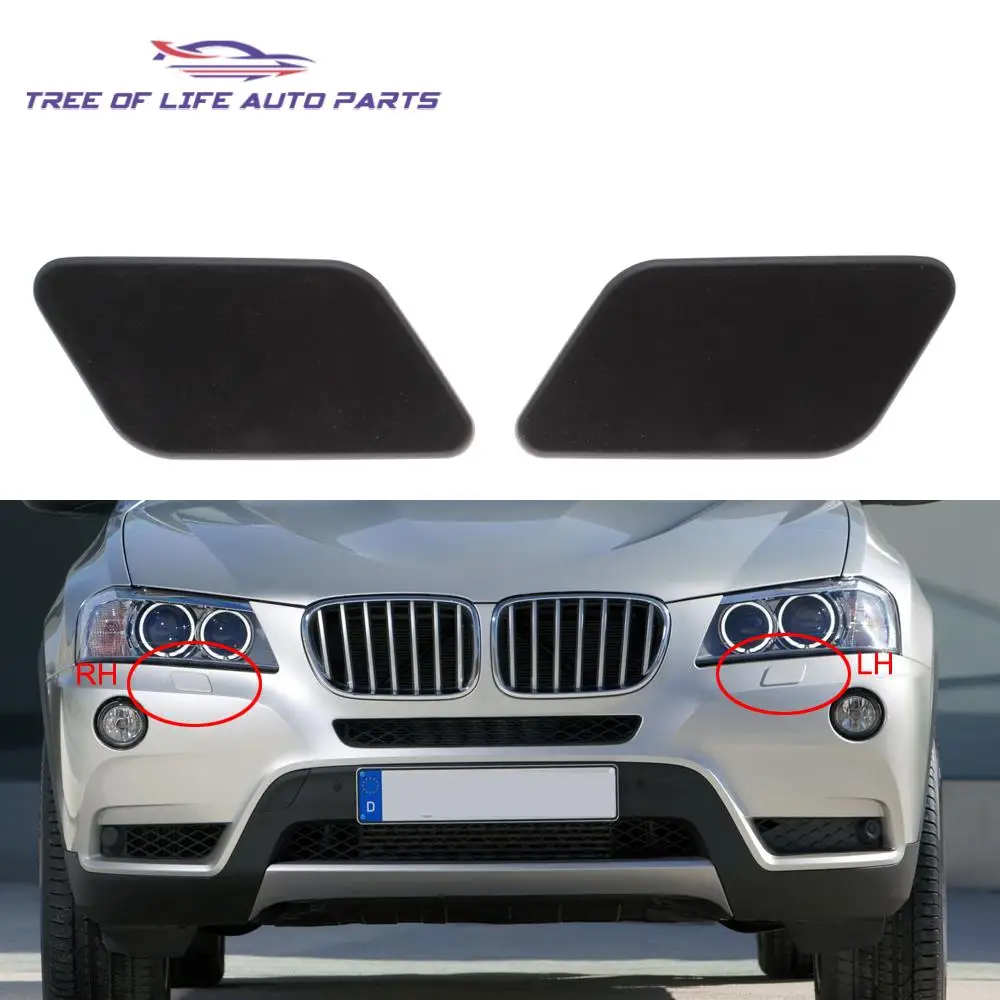 Front Bumper Headlight Washer Spray Nozzle Jet Cover Cap For BMW F25 X3