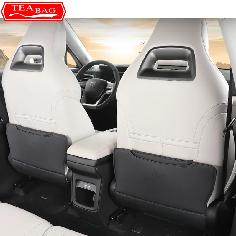 BYD Yuan Pro Yuan UP EV Car Styling Rear Seat Anti-kick Mat Seat Back Dirt Protection Pad Auto Accessories car seat protector