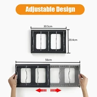 Expandable Stainless Steel Storage Rack Kitchen Cabinet Holder for Pan Pot Lid Cutting Board Drying Cookware Dish Rack Organizer 2