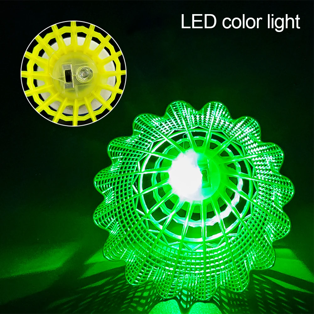1PC LED Luminous Nylon Badminton Elastic Foam Ball Head Durable Windproof Recreational Training Special Ball