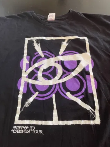 Ippopotamo Campus Lp3 Tour T Shirt Taglia Nera Xl Made In Usa Maniche Lunghe O Corte