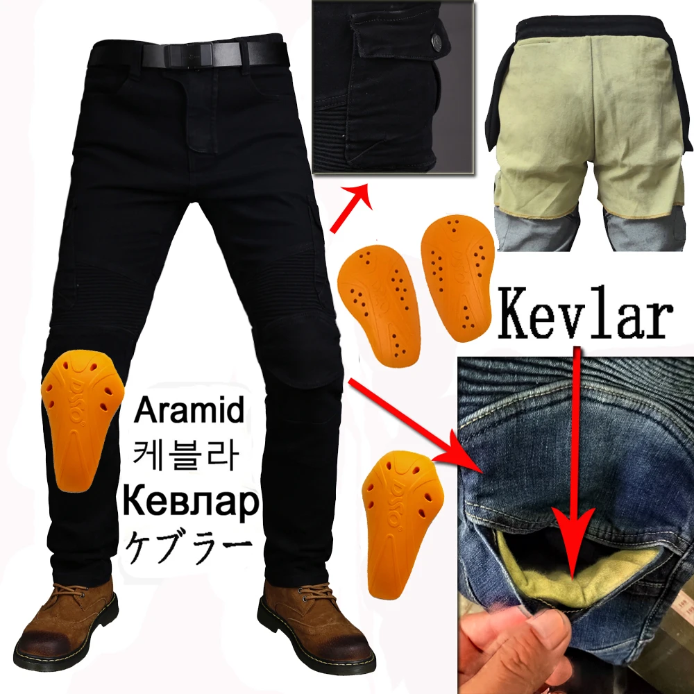 Pantaloni Da Moto Aramide Jeans Per Uomo Pantaloni Casual Da Moto Estivi Da Moto Pantaloni Cargo Da Moto Con Certificazione Ce S M L Xl 4Xl 5Xl