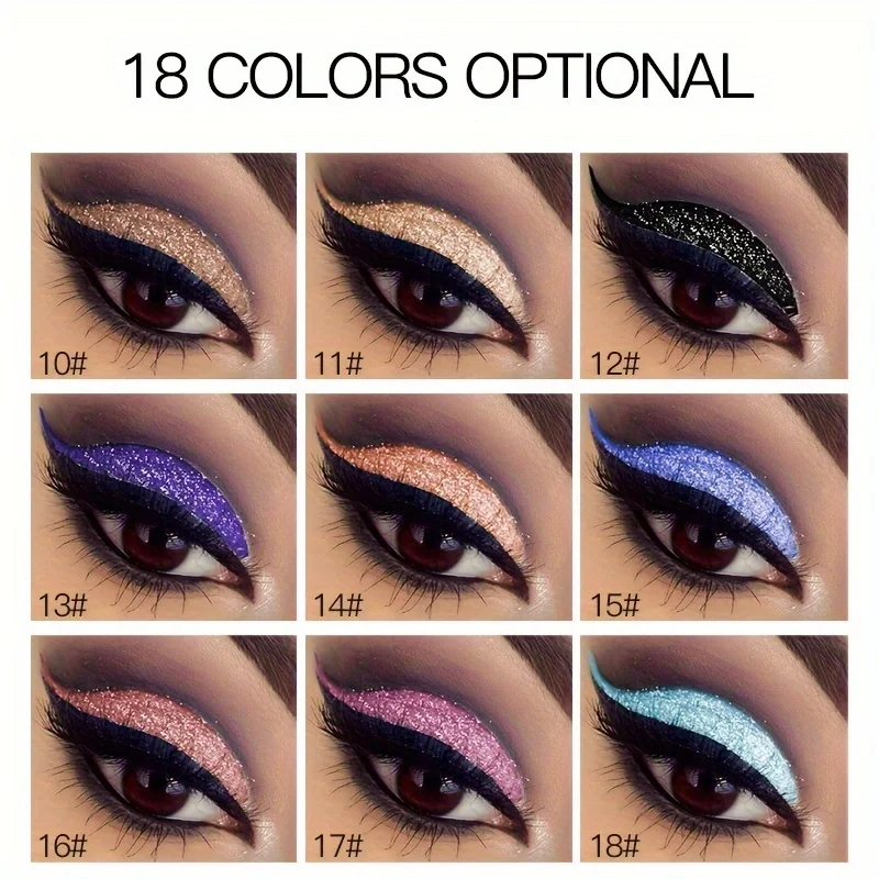 Pudaier Diamond Sparkle Pearlescent Eyeshadow Long-lasting smudge-proof and easy to apply Create a sparkling eyeshadow effect 5