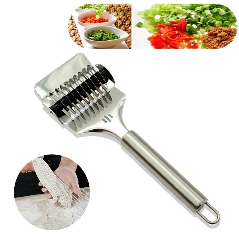 

Pressing Machine Non-slip Handle Kitchen Gadgets Spaetzle Makers Noodles Cut Knife 1PC Manual Section Shallot Cutter