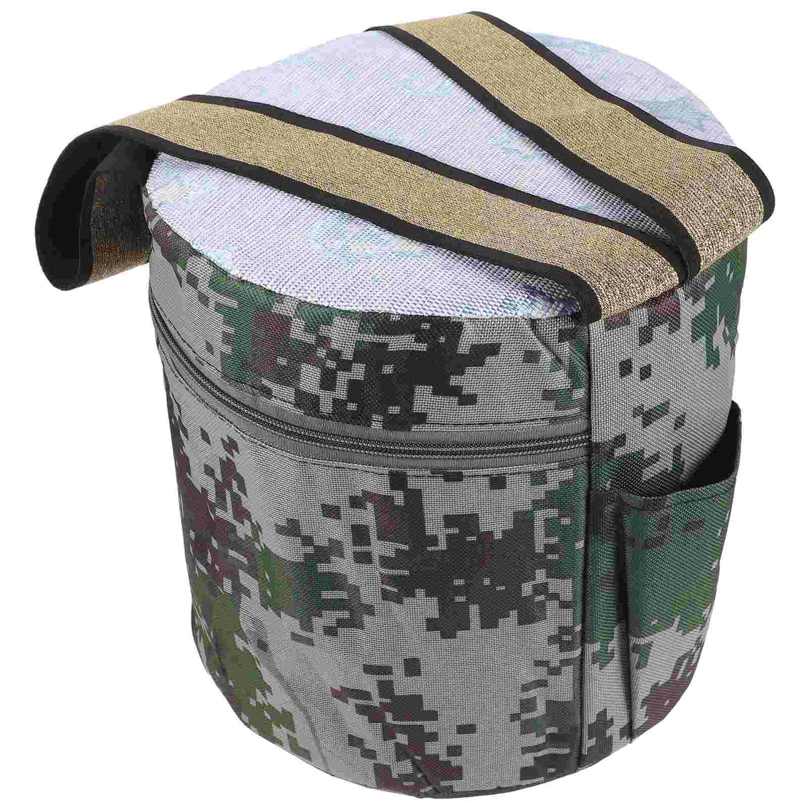 Tabouret de pêche en mousse légère 25cm avec poche de rangement - Portable et confortable
