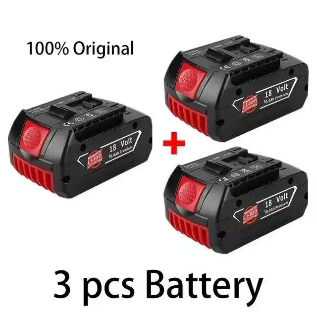 

Перезаряжаемая литий-ионная батарея 18 в 10 Ач для электрического зарядного устройства Bosch BAT609 BAT609G BAT618 BAT618G BAT614 + 1 зарядное устройство