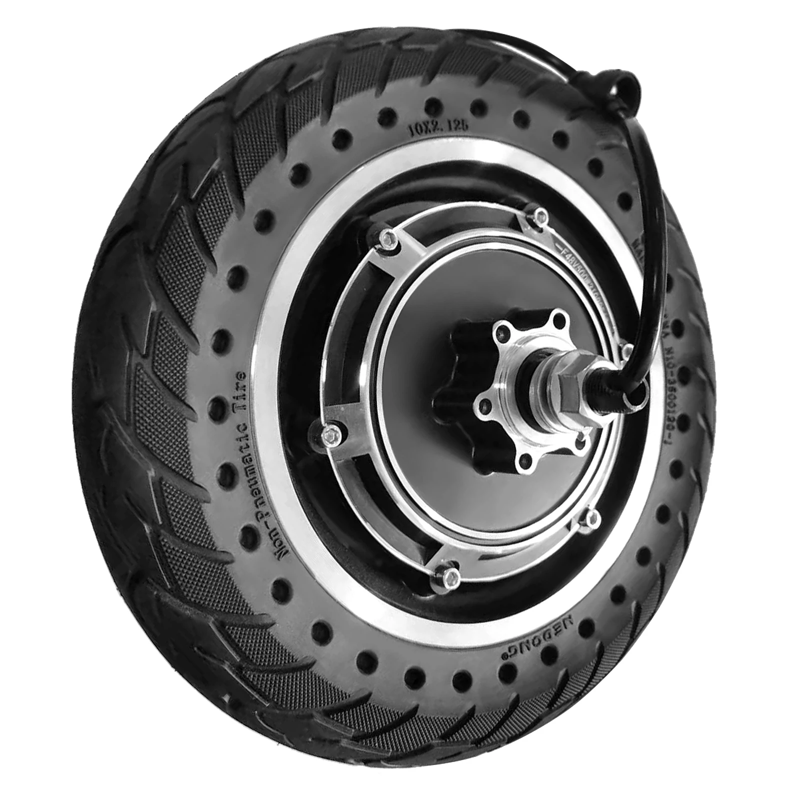 10ElectricScooterFrontTirewithHubMotorSolidScooterWheel48V