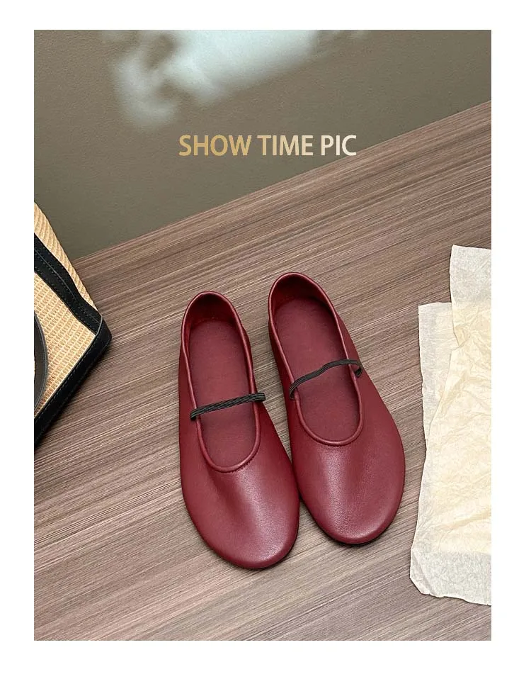 

2023 Italian Brand Designer Women's Ballet Shoes Summer New Sheepskin ROW Fashion Comfortable Flat Shoes