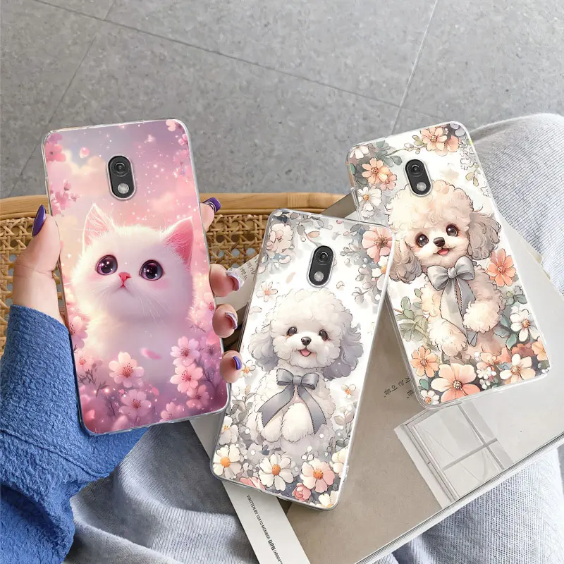 Luxurious Butterfly Flower Clear Soft Silicone Protective Phone Case