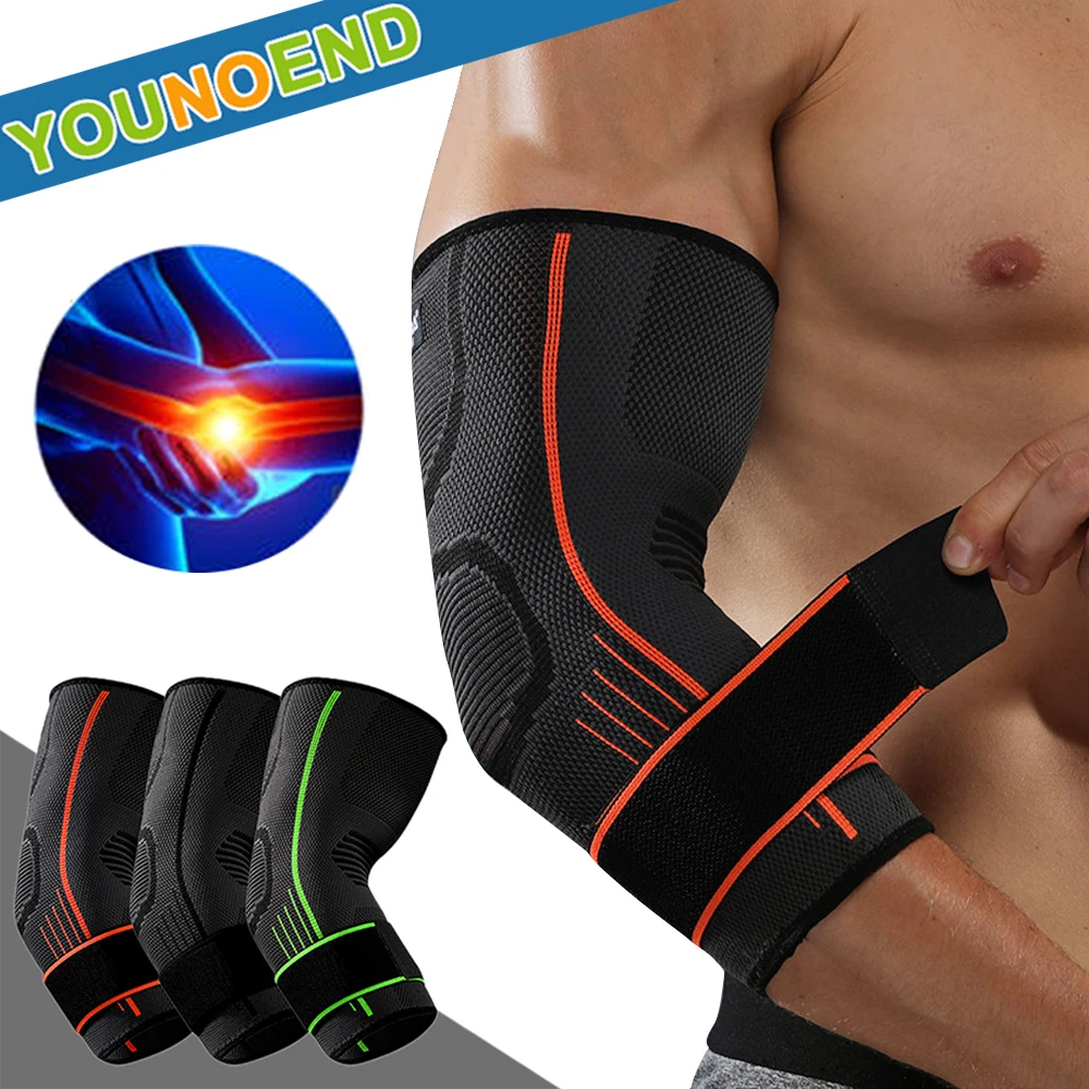 1PCS  Adjustable Elbow Brace Compression Support Sleeves for Tendonitis,Tennis Elbow, Golf Elbow Treatment Reduce Joint Pain upper arm posture corrector elbow splint support elbow guard fixed joint arthritis fracture stabilizer elbow support braces belt