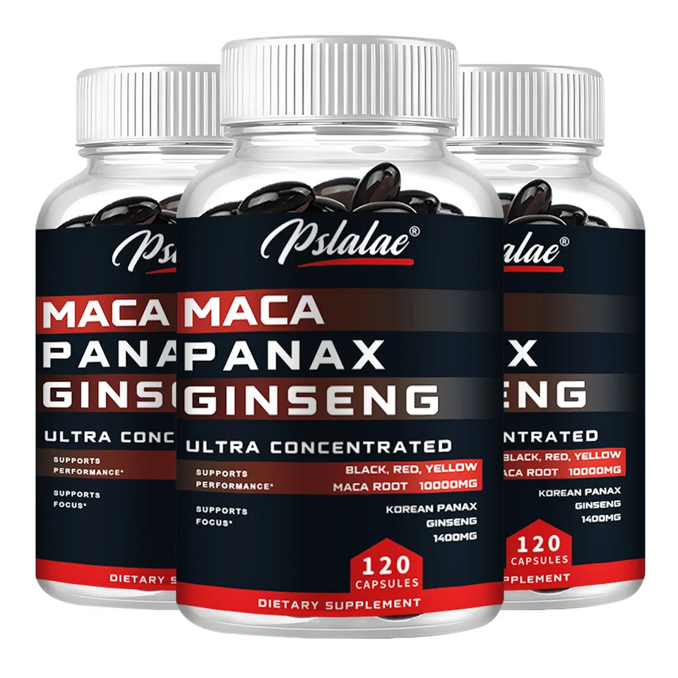 Maca Ginseng Capsules for Natural Men's Health