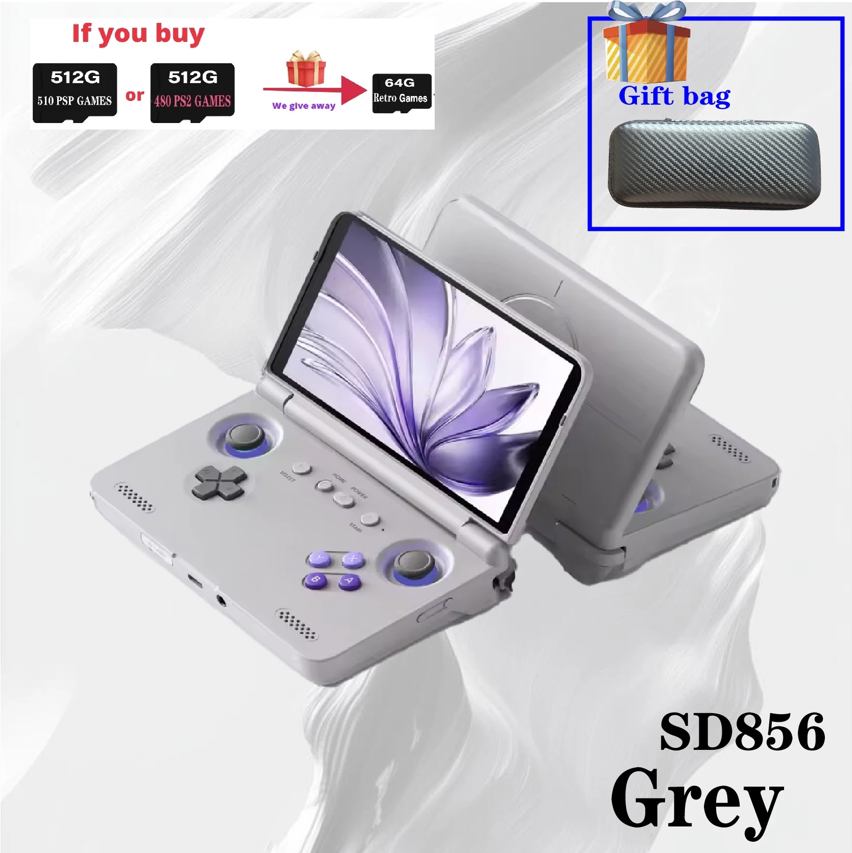 Retroid Pocket Flip 2 Handheld Console SD865 5.5”1080p Oled