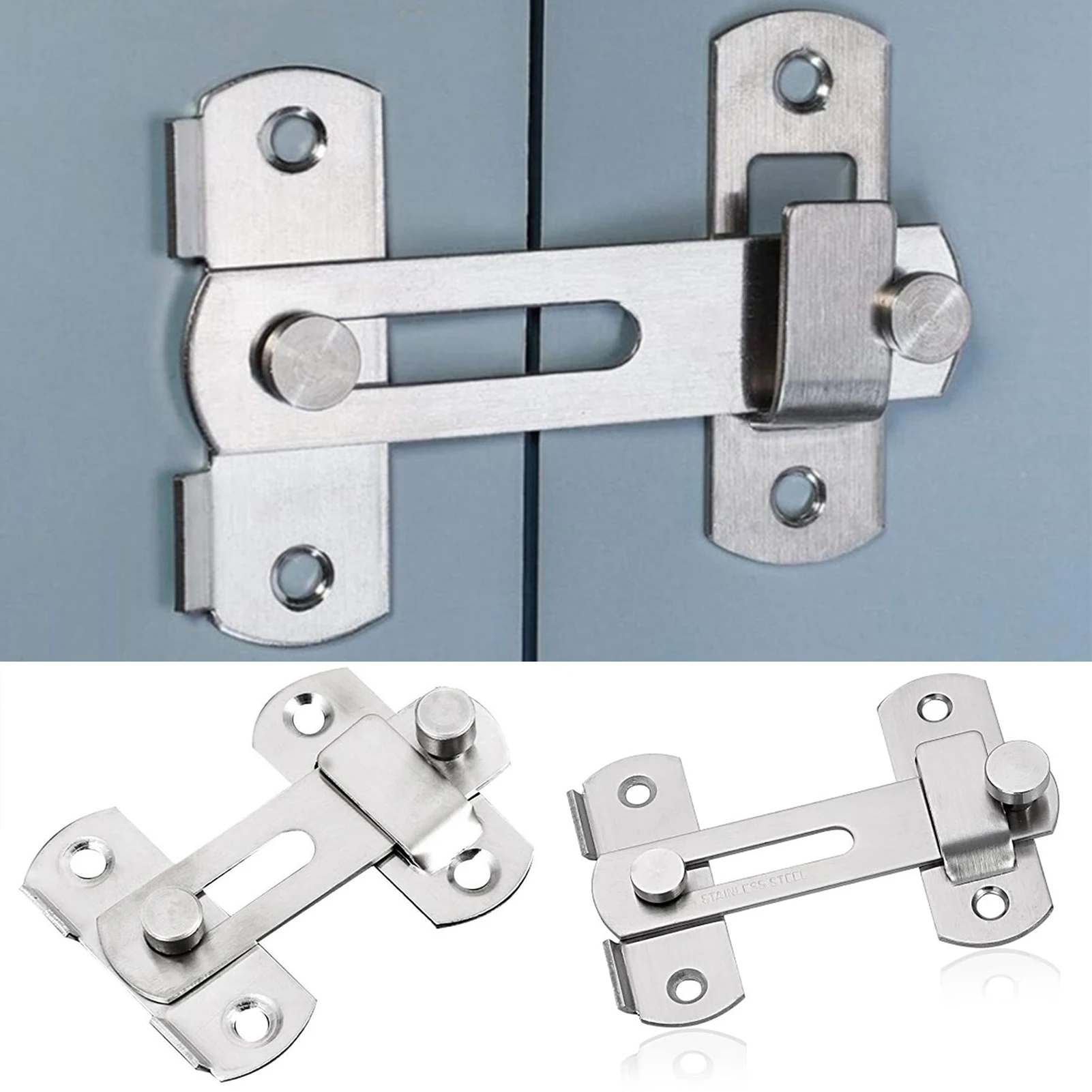 Stainless Steel Child Safety Cabinet Locks Sliding Door Snap Lock Durable Door Latch for Window Cabinet Fitting Room door latch,baby safety lock