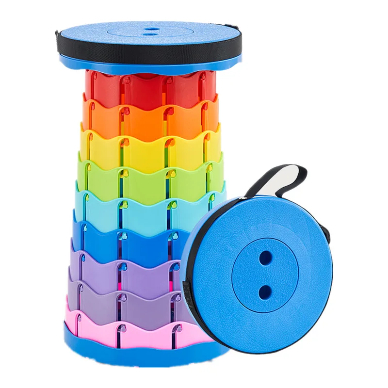 Outdoor Retractable Chairs Portable Stool Lounge Folding Chair Camping