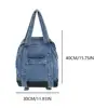 Denim Schoolbag Casual Handbag Adjustable Strap Women Travel Daypack Retro Rucksack for Work Travel 2