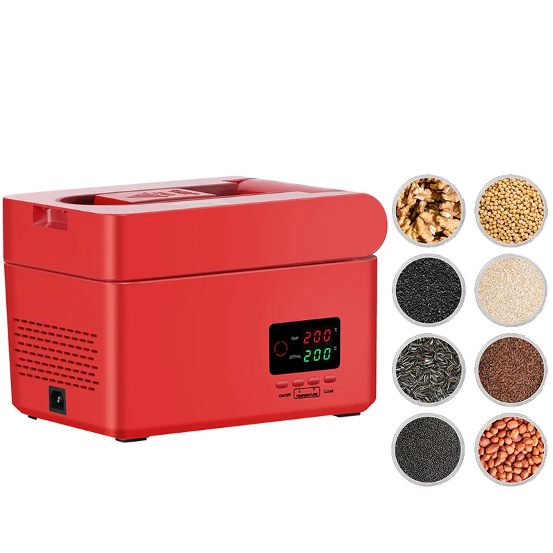 RG-108 Smart Home Oil Press 600W High Extraction Rate Oil Press With Digital Temperature Control Squeezed Coconut Meat Sesame Fl 2