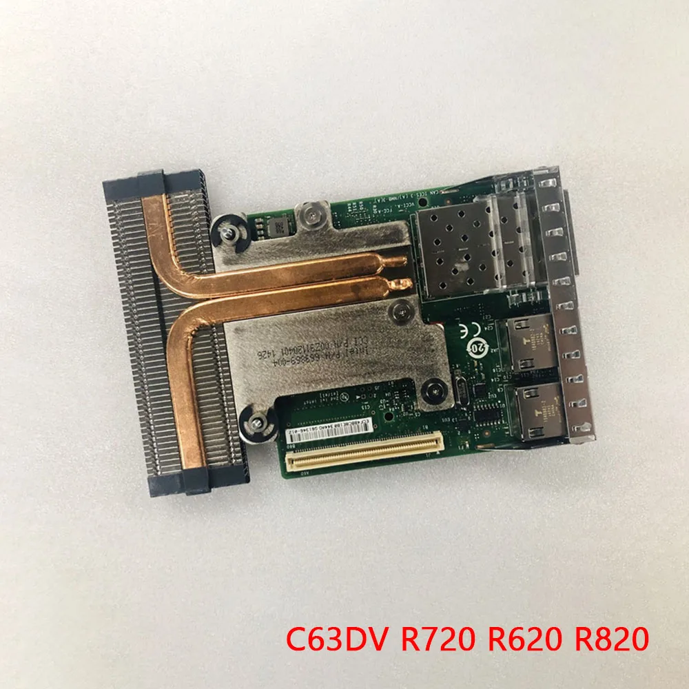 

For DELL R730 R720 X520+I350 0C63DV MT09V NWMNX 10GB+1GBE Network Card Module