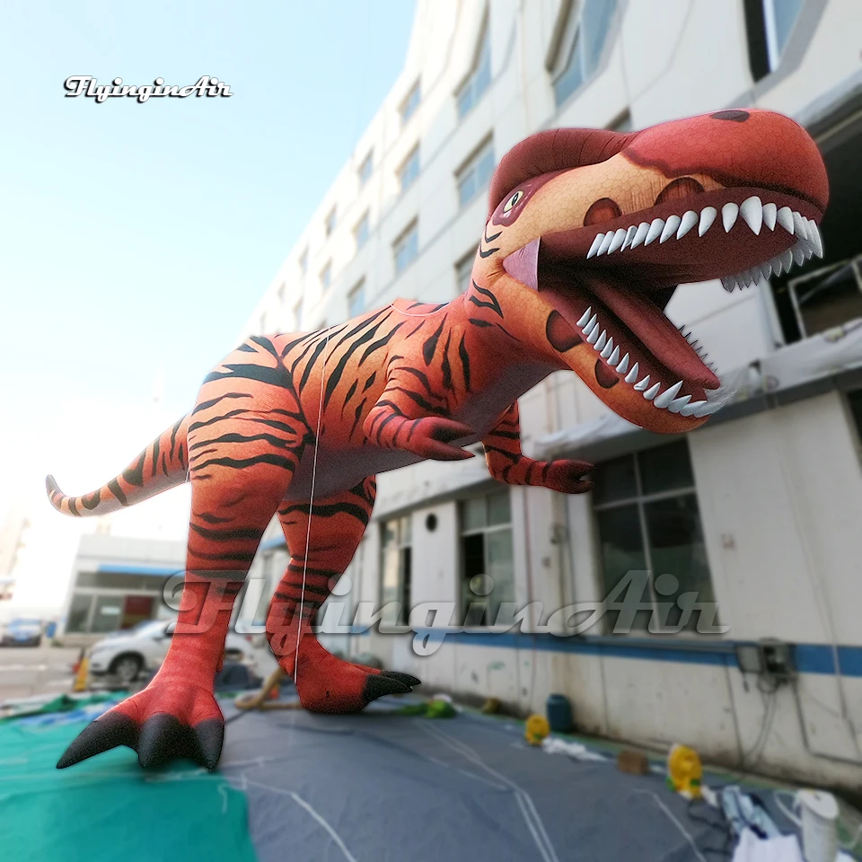 Dinossauro inflável 10 m com desenhos animados, dinossauro gigante inflável  para decoração de parque externo - AliExpress