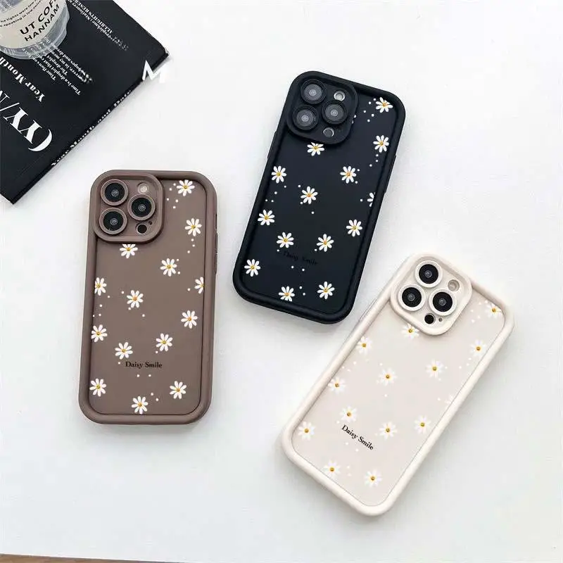 Daisy Flowers Silicone Phone Case Cover