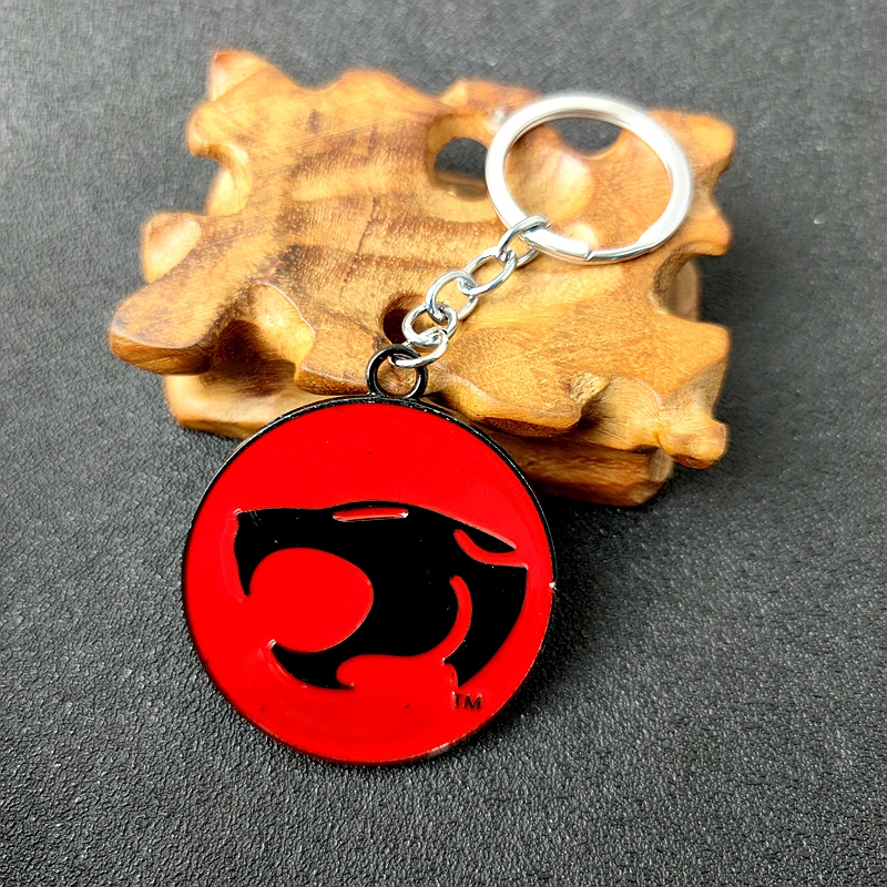 Thundercats 3D Panther Head Shield Sword Metal Keychain