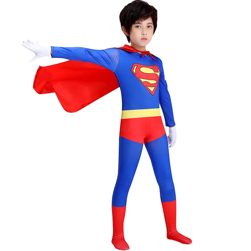 Superhero Cosplay Costume Kids Cosplay Costume Spiderman Pajama Set Superhero Capes Halloween Boy Superhero Costumes Kids Cosplay 3D Printed Jumpsuit Super Hero Men Adult Men Superman Bodysuit
