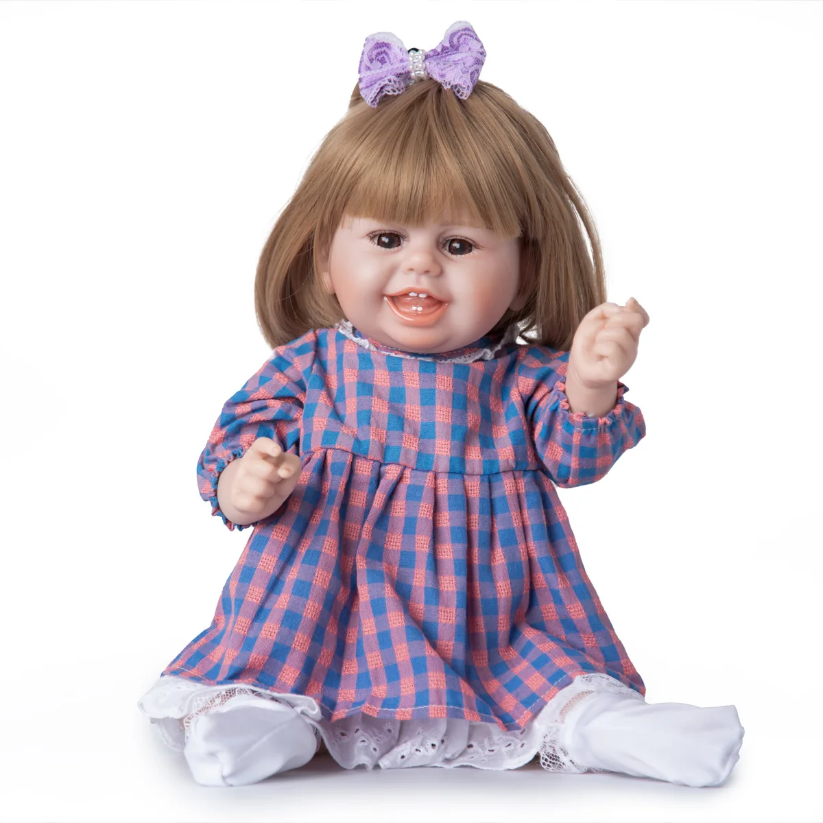 

49CM Full Body Silicone Waterproof Reborn Baby Doll Lifelike Cute Girl Bebe Reborn Bonecas Children Gift Play House Toy