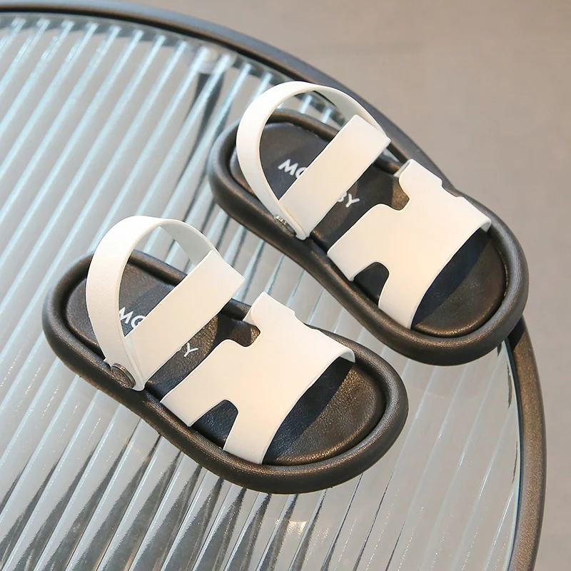 Children Leather Sport Sandals Toddler Boys Slippers Beach Shoes Kids Infant Open Toe Casual Sport Shoes 3-6Y Sandalias Summer