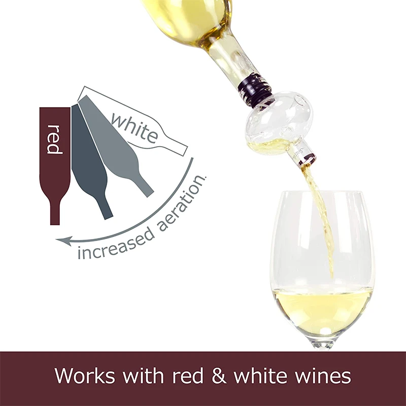 Wine Aerator Pourer Decanter Spout For Red White Rose