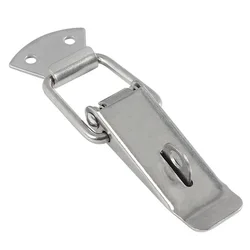 Cabinet Box Locks Spring Loaded Latch Catch Toggle Iron Hasps for Sliding Door Window Furniture Hardware