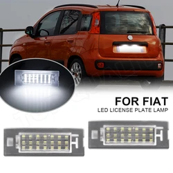 For FIAT Panda MK3 MK4 Typ 169 312 319 2003-2012 2PCS Canbus LED License Number Plate Light Lamp OEM#:71734797