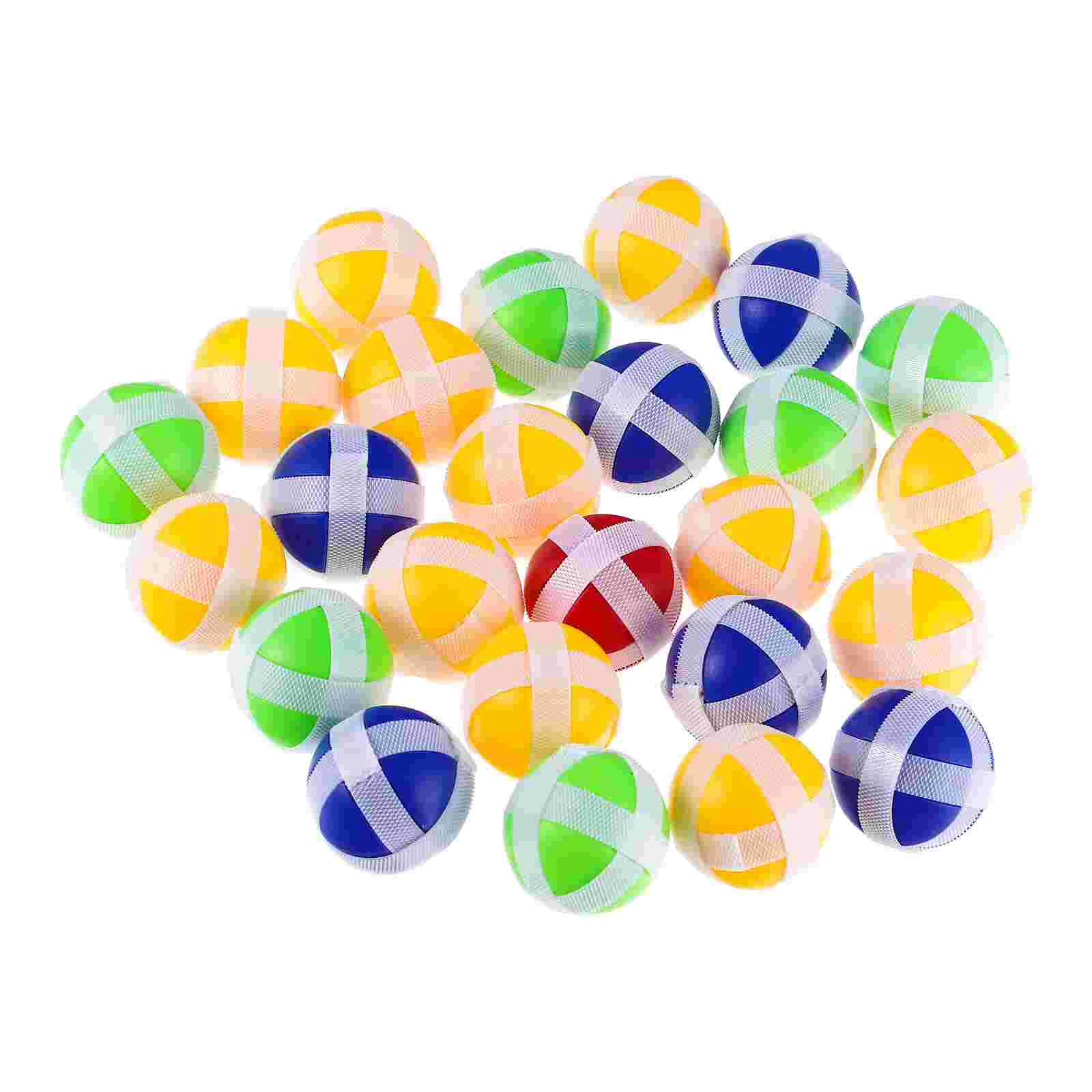 

25 Pcs Outdoor Sticky Ball Toy Child Childrens Toys Dart Game Plastic Hook and Loop Balls