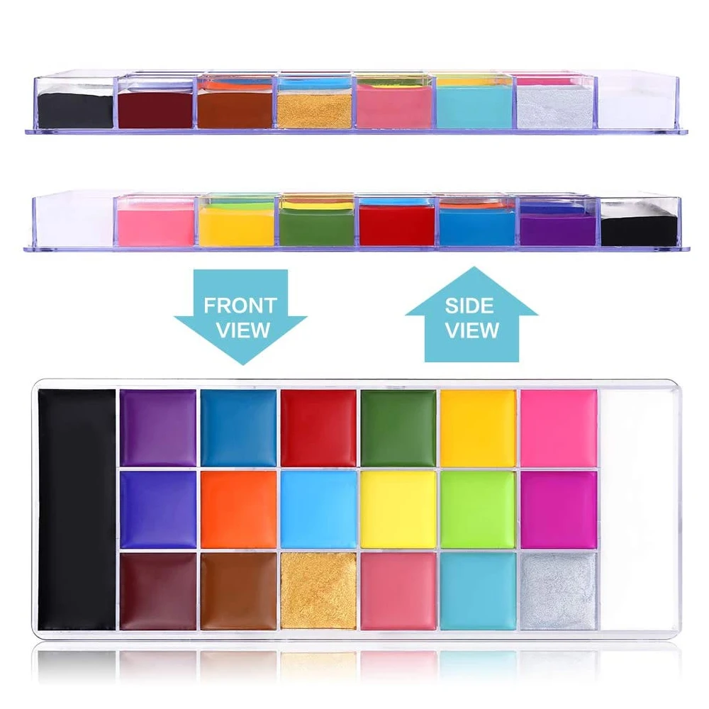 Beauty 20 Colors Face Body Painting Palette safe Party Makeup Helloween Festival Eye Face Make Up Face Paint Body Painting Oil 3