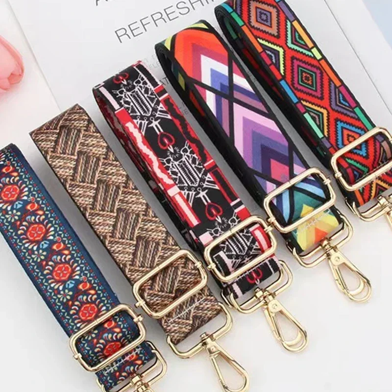 

Leisure And Ethnic Style Versatile, Thickened 38mm Luggage Accessories Can Be Slanted Across One Shoulder, Adjustable Replacemen