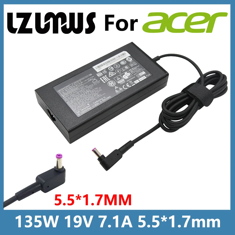 Cargador de CA de 135 W para Acer Nitro 5 N18C3 AN515-51 AN515-41 AN515-53 AN515-52