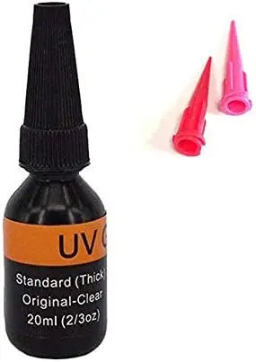 Rivers-uv Limpar Cola Grosso Fly Amarra para Construção de Moscas Moscas Moscas Cabeças Corpos e Asas Tack