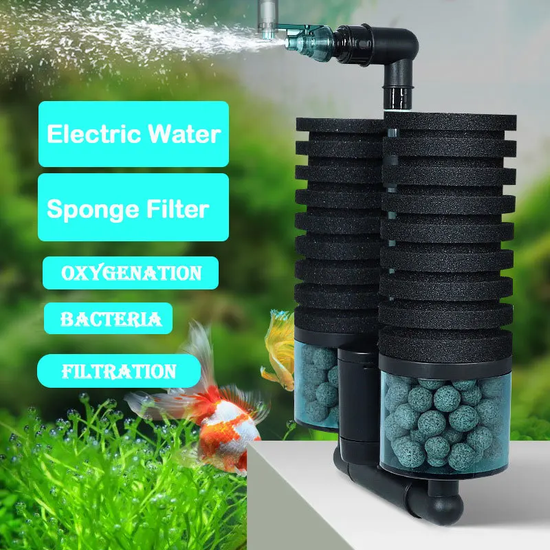AquariumBiochemicalSpongeFilterElectricWaterFiltrationFishTank