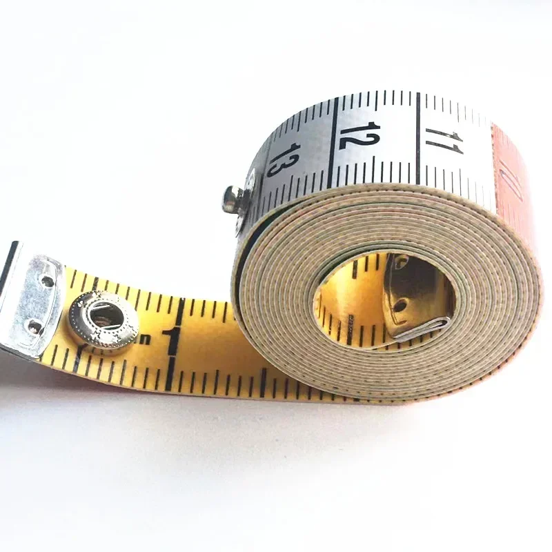 Soft PVC Measuring Tape with Snap Fasteners for Sewing and Crafts