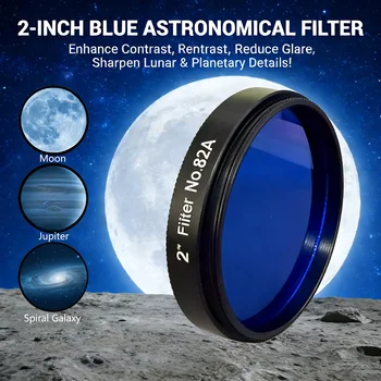 2-Inch Blue Astronomical Filter No.82A for Eyepiece 1
